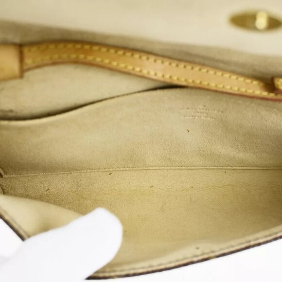 LOUIS VUITTON Pochette Twin GM 2Way Shoulder Bag Monogram Brown - Picture 13 of 14